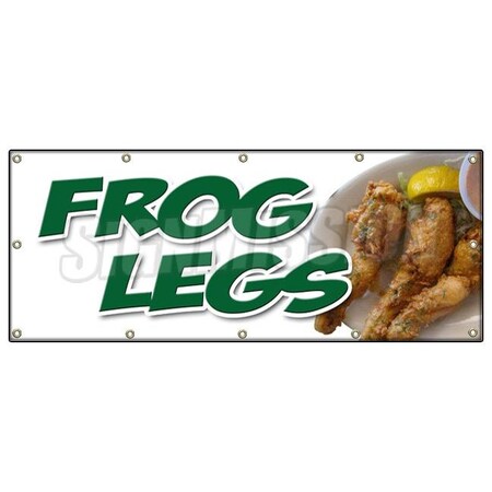 Signmission FROG LEGS BANNER SIGN sauteed grilled french battered deep fried food B-120 Frog Legs